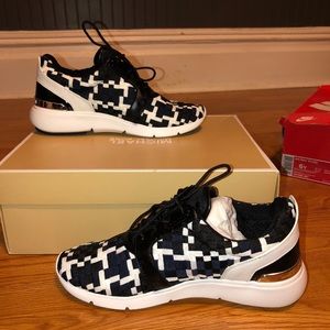 Michael Kors Amanda Trainer Woven Webbing